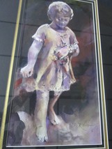 Bess Ramsey Original Watercolor &quot;Dearly Beloved&quot; Statue - £276.92 GBP