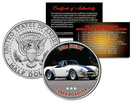 1966 Shelby Cobra Roadster Expensive Auction Muscle Car Jfk Half Dollar Us Coin - £6.68 GBP