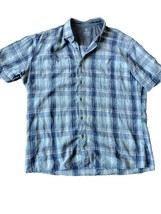 Kuhl Outdoor Shirt Mens Size XL Plaid Button Up Short Sleeve Outdoor Hiking 7218 - £17.89 GBP