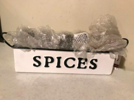 Spices metal Tray  organizer With glass shakers image 2