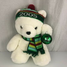 2005 Marshall Fields Santabear Teddy Bear W/ Ornament Stuffed Animal Plush Toy - £27.23 GBP