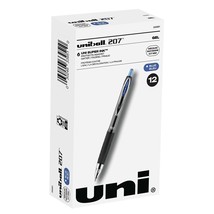 uni-ball uniball 207 Retractable Gel Pens Medium Point 0.7mm Blue Ink 12/Pack - £29.22 GBP