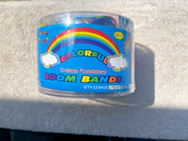 Loom Band Bracelet Making Kit Crafts Kids Hobby 12 Colors 300 per Bag = ... - $15.79