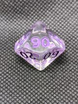 Transparent Clear D100 With Purple Numbers - €10,67 EUR