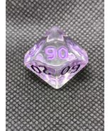 Transparent Clear D100 With Purple Numbers - $12.46