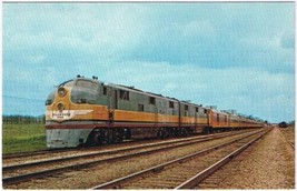 Postcard Train Afternoon Hiawatha Milwaukee Road Chicago Minneapolis - $3.95