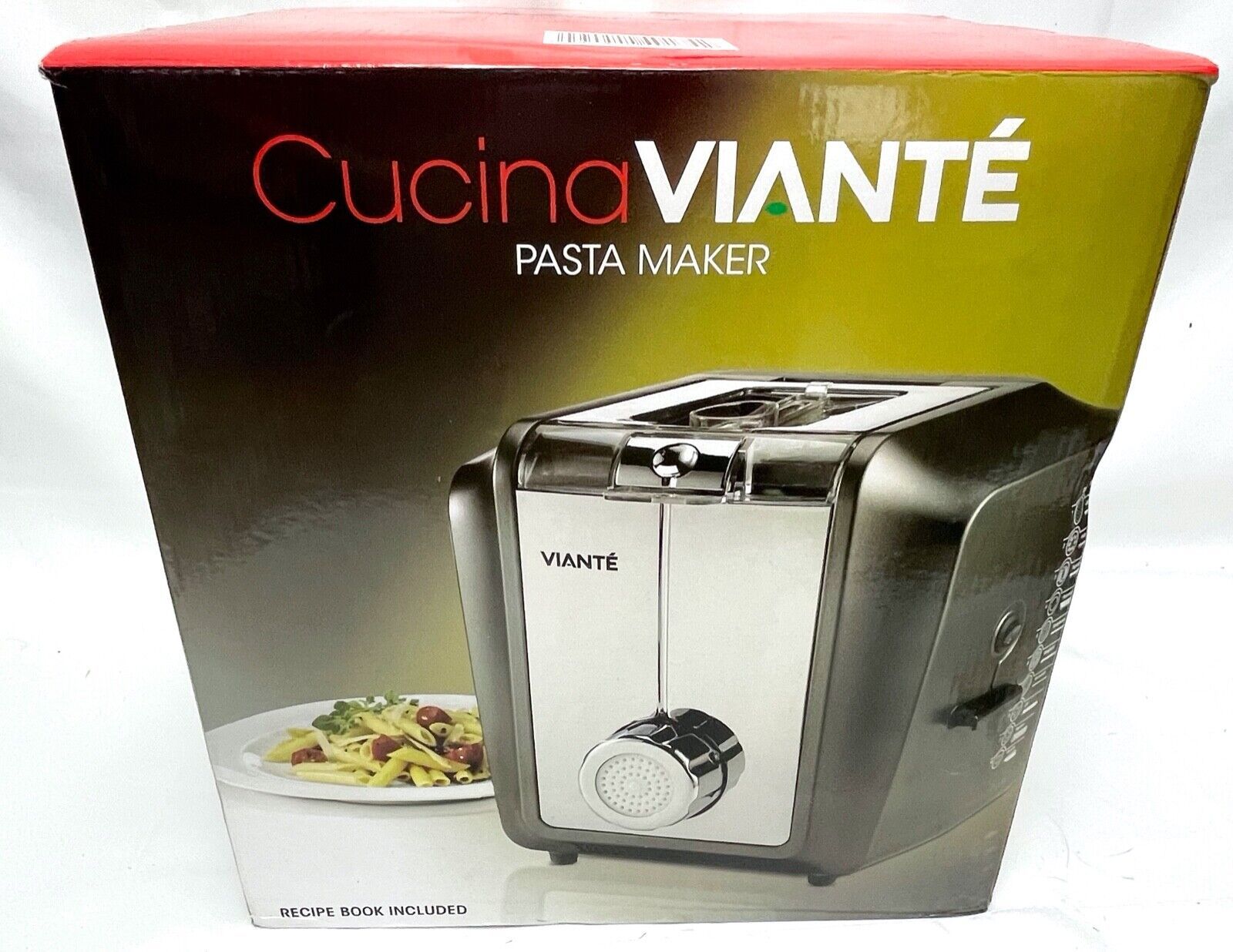 Viante CUC25PM Automatic Pasta Maker with 10 Interchangeable Discs NEW Open Box Pasta Makers