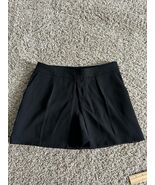 Club Monaco women's Black Fly Open Skort Shorts Size 00 Casual Pocket Zip - €12,77 EUR