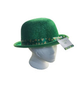 St Patrick&#39;s Day Shamrock Bowler Glittered Shamrock Pattern Hat-Adult Size - €31,29 EUR