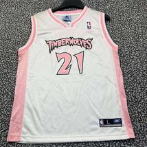 Chicago Bulls Garnett #21 Jersey Shirt Youth Girls Large 14 Reebok V-Nec... - $82.52 CAD