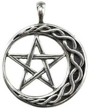Wicca Pewter Stability Amulet Pendant Cord Meditation Tool Protection - $778.80 MXN