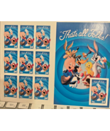 Looney Tunes 2000 &quot;That&#39;s all Folks&quot; (10) USPS 34 cent Collectable Stamp... - €15,28 EUR