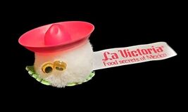 VTG 70-80s La Victoria Foods Wuppet Weepul Googly Eye Fuzzy PomPom Adver... - $43.26 CAD