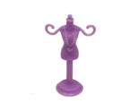 VINTAGE MATTEL BARBIE PLASTIC PURPLE MINI DOLL MANNEQUIN BODY STAND - $7.60