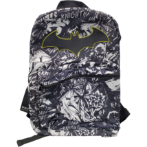DC Comics Batman Backpack School Bag White  Black Dark Knight Joker Adjustable - £10.83 GBP