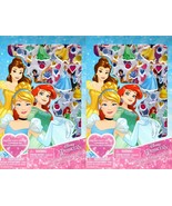 Disney Princess - Includes Puffy Stickers 4 Sheet Sticker Book (Set of 2) - £10.05 GBP