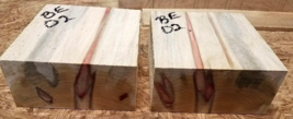 Two Flame Boxelder Bowl Blanks Lathe Turning Blocks Lumber 6&quot; X 6&quot; X 3&quot; Be 02 - £31.69 GBP