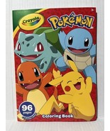 Pokemon Crayola 96 Page Coloring Activity Book with Stickers Sheet New - £4.70 GBP