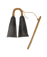 African Bell Double Gong Ceremonial Bamileke Cameroon - $2,767.93 MXN