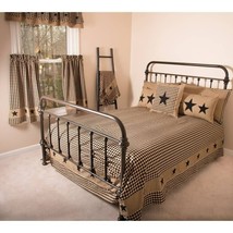 Heritage Black Star Bed Coverlet with Shams -Queen - $84.99