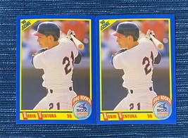 Pair 1990 Score Robin Ventura #595 White Sox RC Rookie Card 974A - £0.78 GBP