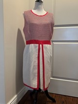 NWOT VILAGALLO Cream Red Fit and Flare Dress SZ EUR 50/US 14 - $98.01
