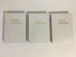 3 The Holy Bible King James Version White Old and New Testament KJV  - $19.80