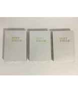 3 The Holy Bible King James Version White Old and New Testament KJV  - $27.08 CAD