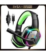 Gaming Headphones 7.1 Surround RGB Gaming Headset Gamer USB Wired Headph... - $41.99