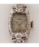Longines 14k White Gold and Diamond Women&#39;s Dress Watch Gorgeous - €2.894,75 EUR