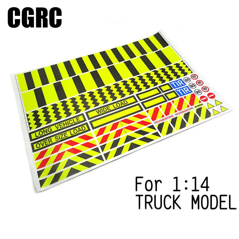 Model Sticker Reflective Warning Strip Decorate for 1/14 Ray Speed Tamiya RC Tru - $20.52