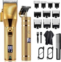 Professional Cordless Hair Beard Clippers Trimmer for Men Barber Bald He... - £55.03 GBP