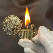 Zorro New Retro Coin Keychain Gasoline Kerosene Lighter Collection Smoking - £14.04 GBP