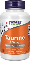 NOW Foods Taurine 500mg 100 Capsules - £10.25 GBP