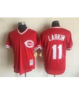 Cincinnati Reds #11 Barry Larkin Jersey Old Style Uniform Red - €39,08 EUR