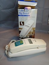Conairphone Big Button Caller ID Telephone in box w/ instructions CID 100W White - £12.41 GBP