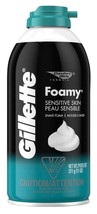 Gillette Sensitive Skin Foamy Shave Cream Original Formula, 11oz - $281.37 MXN