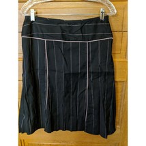 Heart Soul Black Skirt Size 9 Juniors Pinstriped Pink Black Pencil - £11.95 GBP