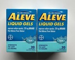 Aleve Liquid Gel Naproxen Sodium for Pain Relief 20 Count 2 Pack - $16.31
