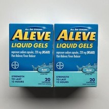 Aleve Liquid Gel Naproxen Sodium for Pain Relief 20 Count 2 Pack - £12.92 GBP