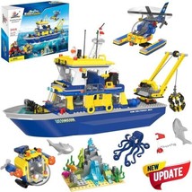 New Ship Building Kit 797 Piece City Ocean Exploration Play Set Toy Ages 6+ Nib - £58.38 GBP
