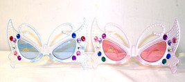 12 PAIR BUTTERFLY JEWELED SUNGLASSES  UV protect #146 - £32.52 GBP