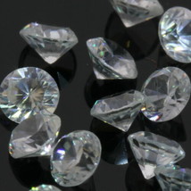 One White Zircon Well Faceted 3.50 mm Round Accent Gem Averages .26 carat - £4.77 GBP
