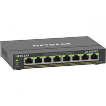 Netgear GS308EPP-100NAS NETGEAR 8-PORT GIGABIT ETHERNET HIGH-POWER POE  ... - £186.79 GBP