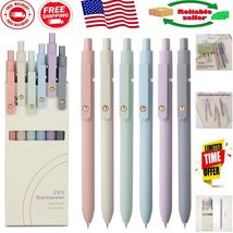 Cute 6-Piece Gel Pen Set with Retractable Design - Perfect for Every Occ... - $280.49 MXN