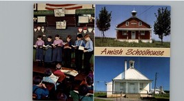 Vintage Amish Country Amish School House 1970&#39;s Postcard - £3.94 GBP