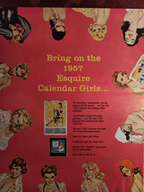 1956 Esquire Original Art Ad Advertisement for the 1957 Esquire Calendar Girls - £8.49 GBP