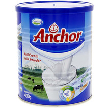 Anchor Dry Full Cream Milk Powder 400g X 4 Full Nutrition Morning Drink Vitamin - £77.95 GBP