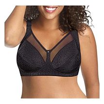 JUST MY SIZE Lace Bra with Foam Wire, Shaping Bra with Convertible Straps - £9.37 GBP+