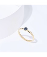 14K Solid Gold Sapphire Ring-Blue Sapphire Ring-Gemstone Ring-Birthstone... - $488.70 CAD
